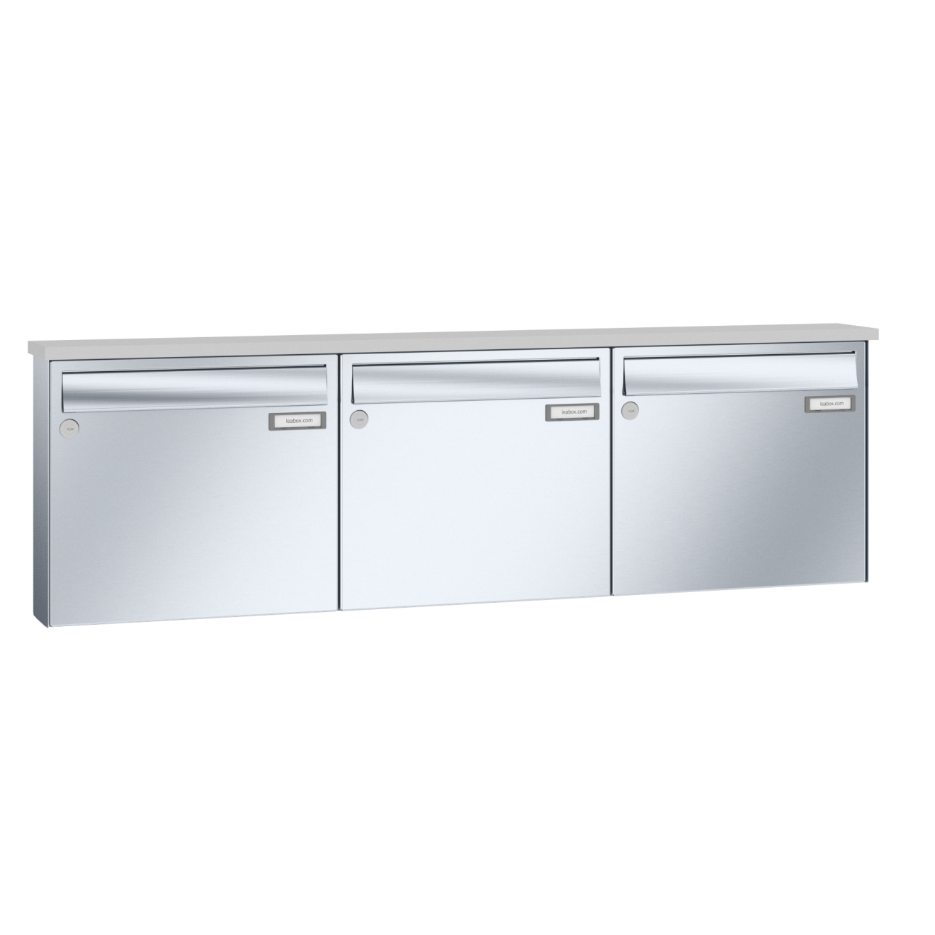 Briefkastenanlage Aufputz Edelstahl Lea 3 1-12 Fach