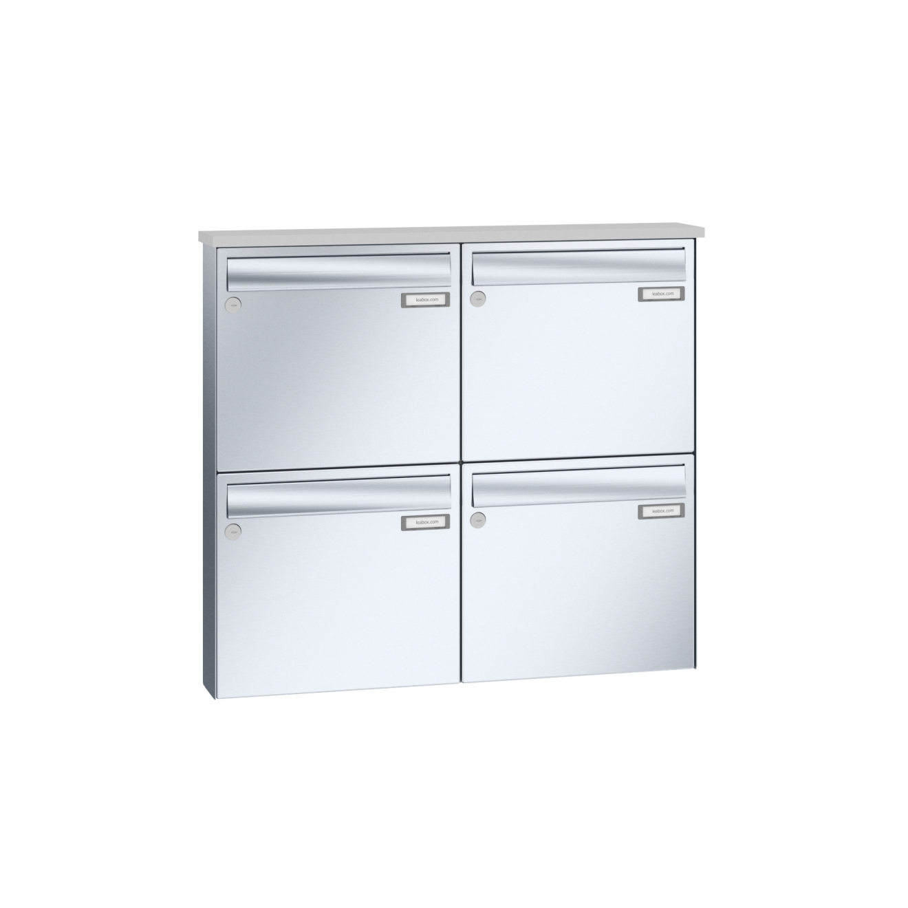 Briefkastenanlage Aufputz Edelstahl Lea 3 1-12 Fach