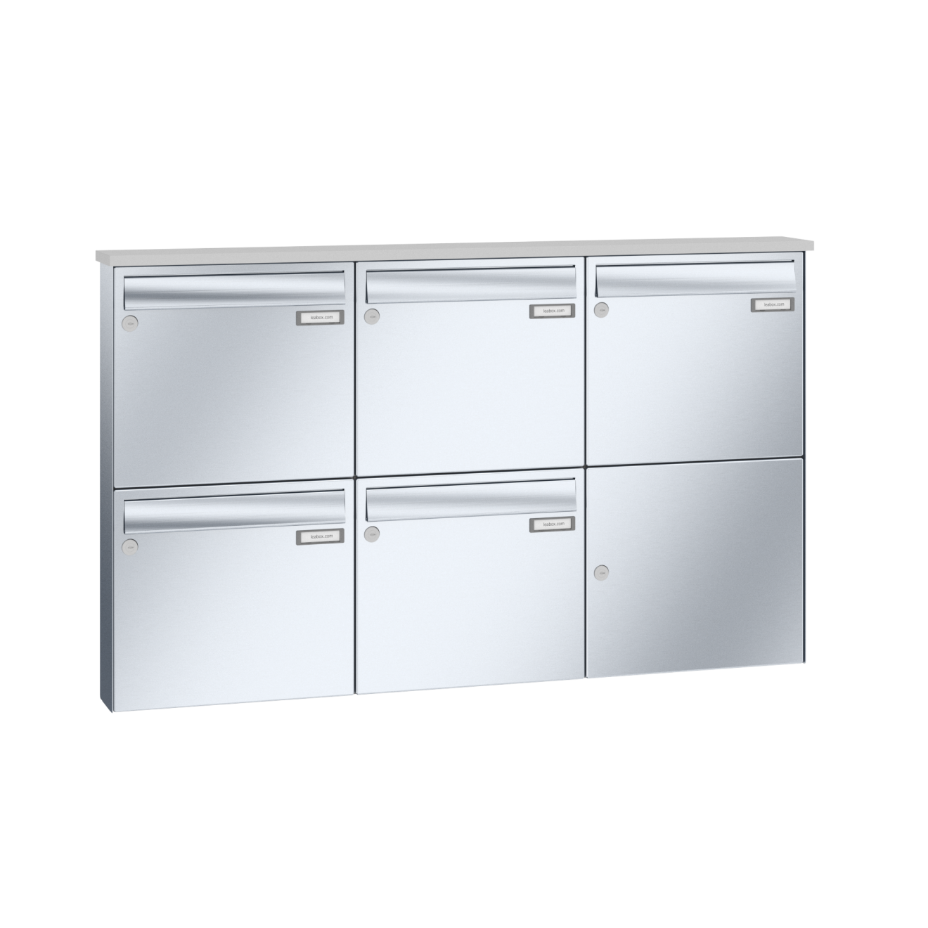 Briefkastenanlage Aufputz Edelstahl Lea 3 1-12 Fach