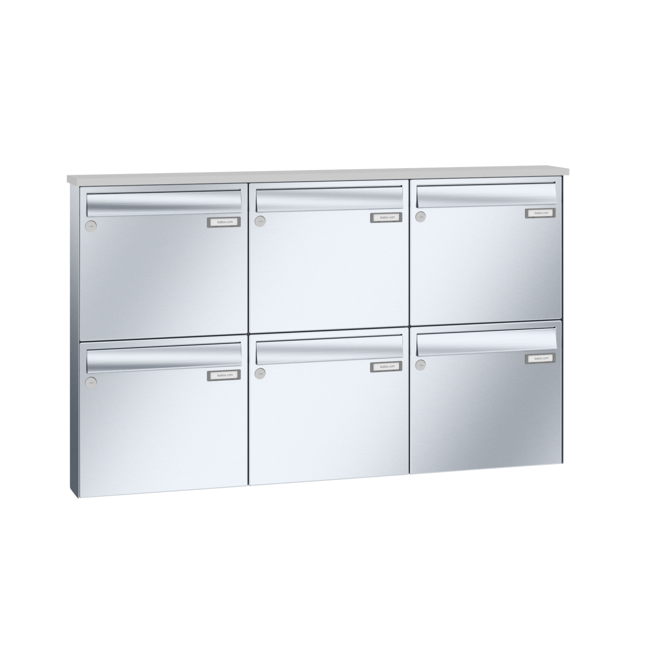 Briefkastenanlage Aufputz Edelstahl Lea 3 1-12 Fach