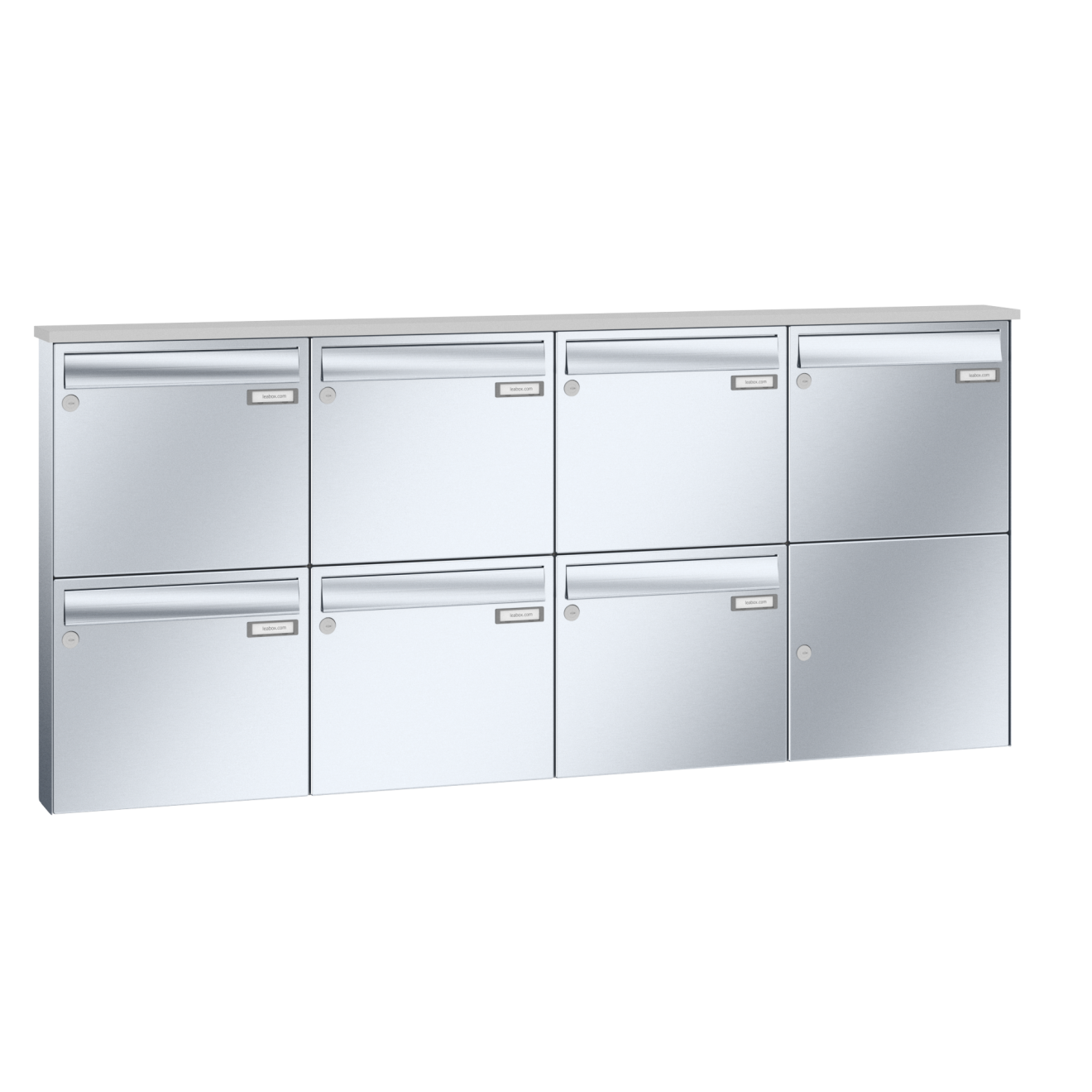 Briefkastenanlage Aufputz Edelstahl Lea 3 1-12 Fach
