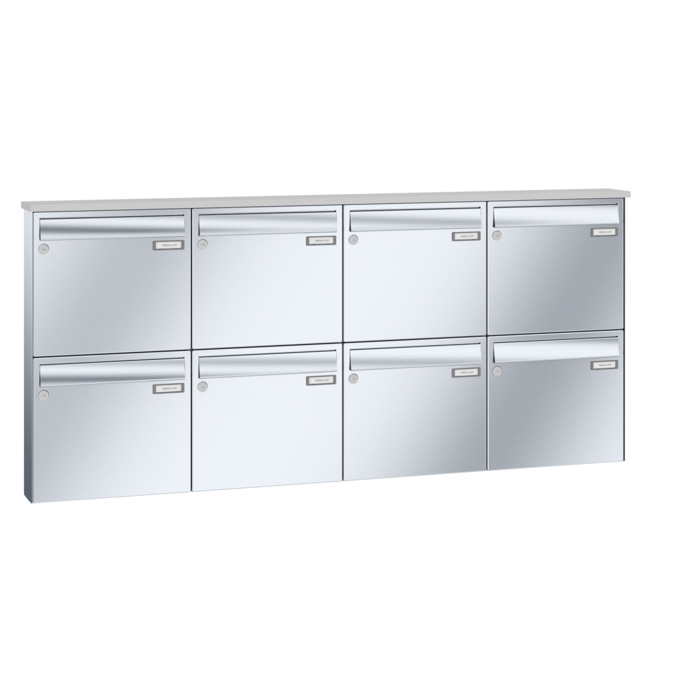 Briefkastenanlage Aufputz Edelstahl Lea 3 1-12 Fach