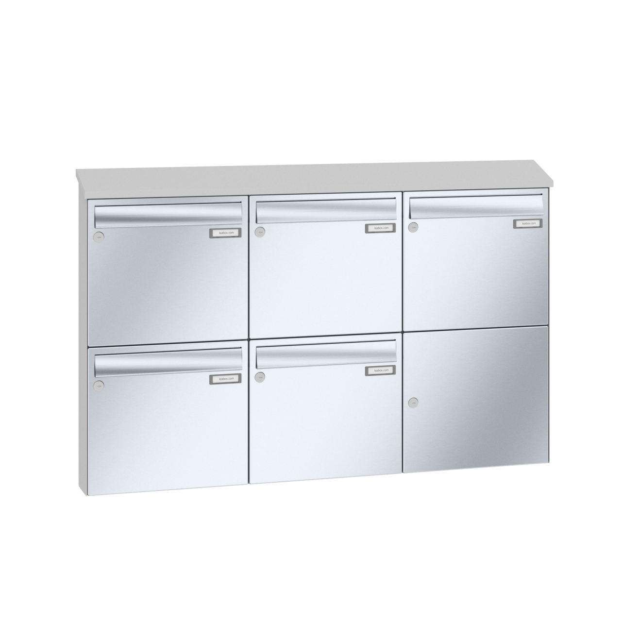Briefkastenanlage Aufputz Edelstahl Lea 20 1-12 Fach