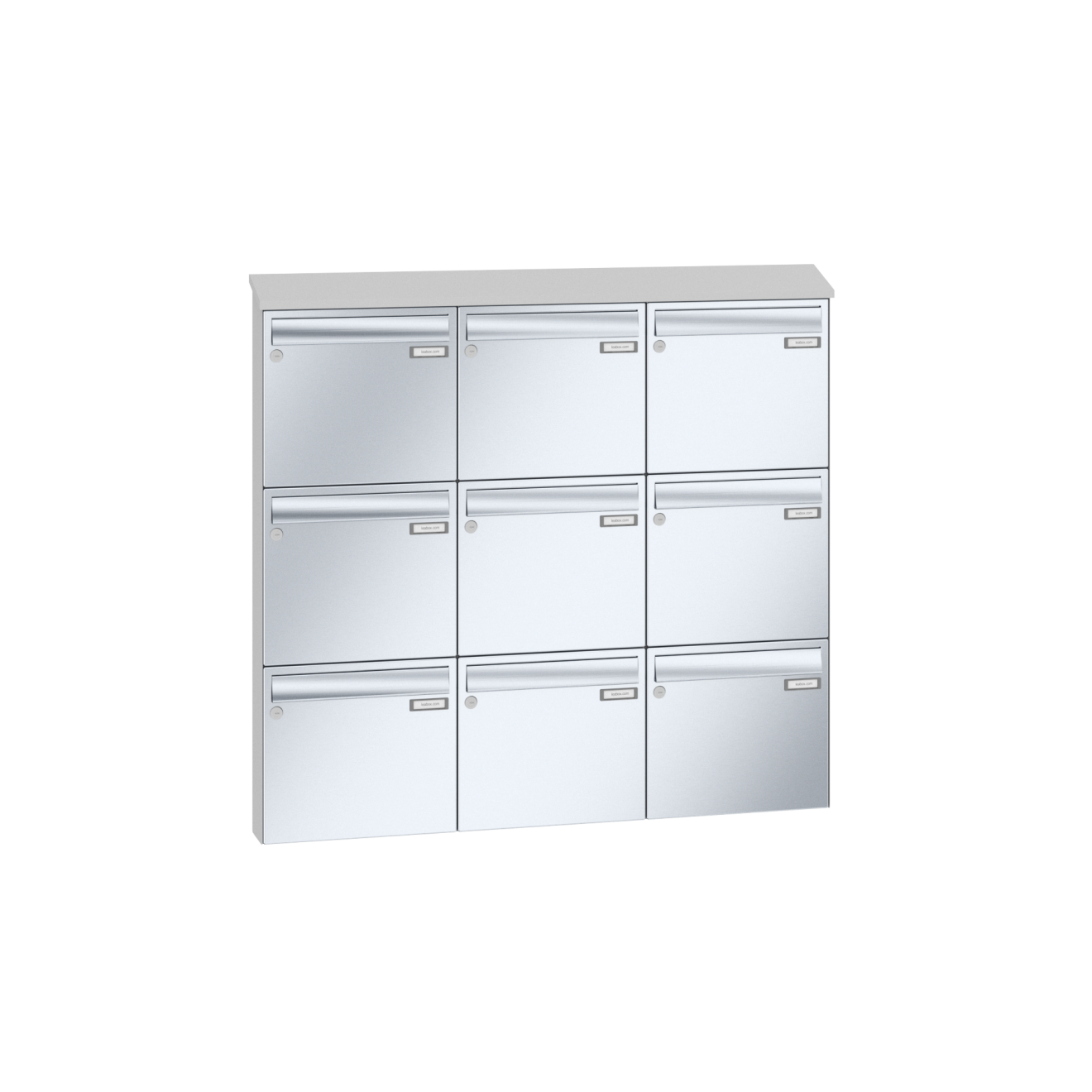 Briefkastenanlage Aufputz Edelstahl Lea 20 1-12 Fach