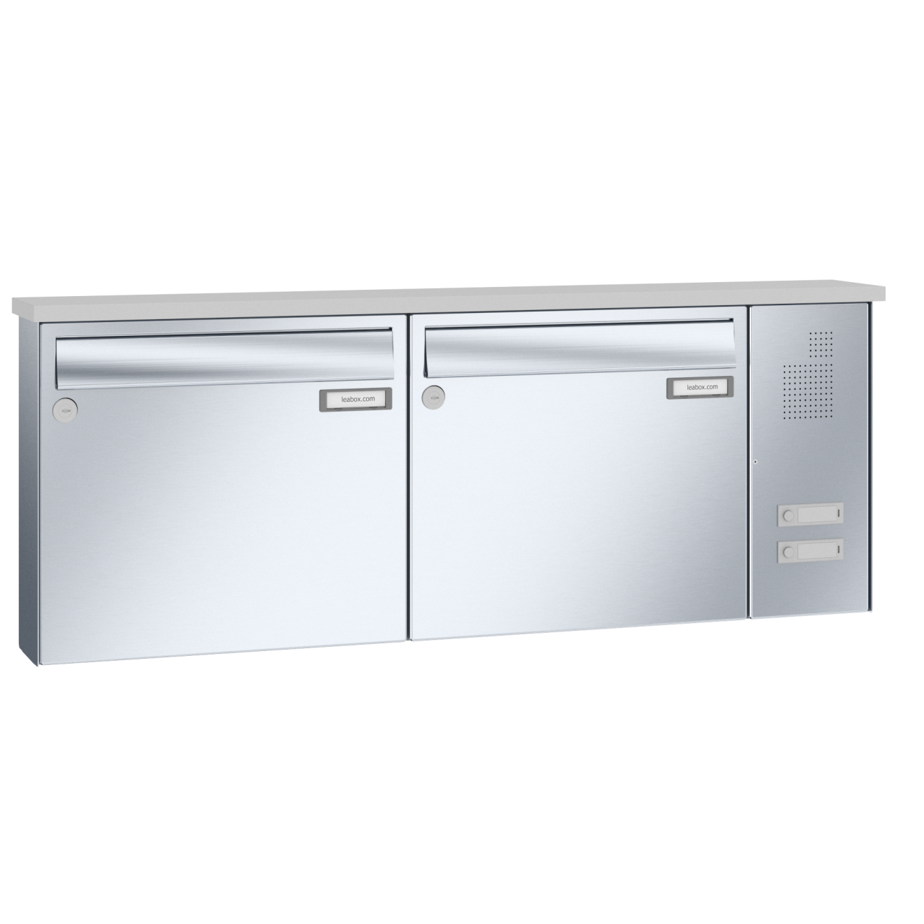 Briefkastenanlage Aufputz Edelstahl Sprech Klingel Lea 3 1-12 Fach