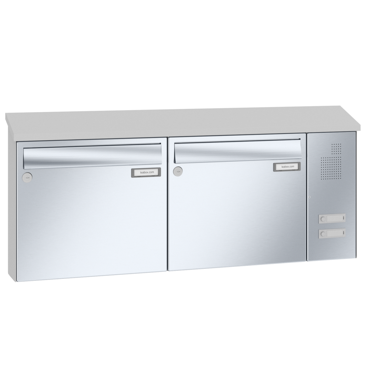 Briefkastenanlage Aufputz Edelstahl Sprech Klingel Lea 20 1-12 Fach