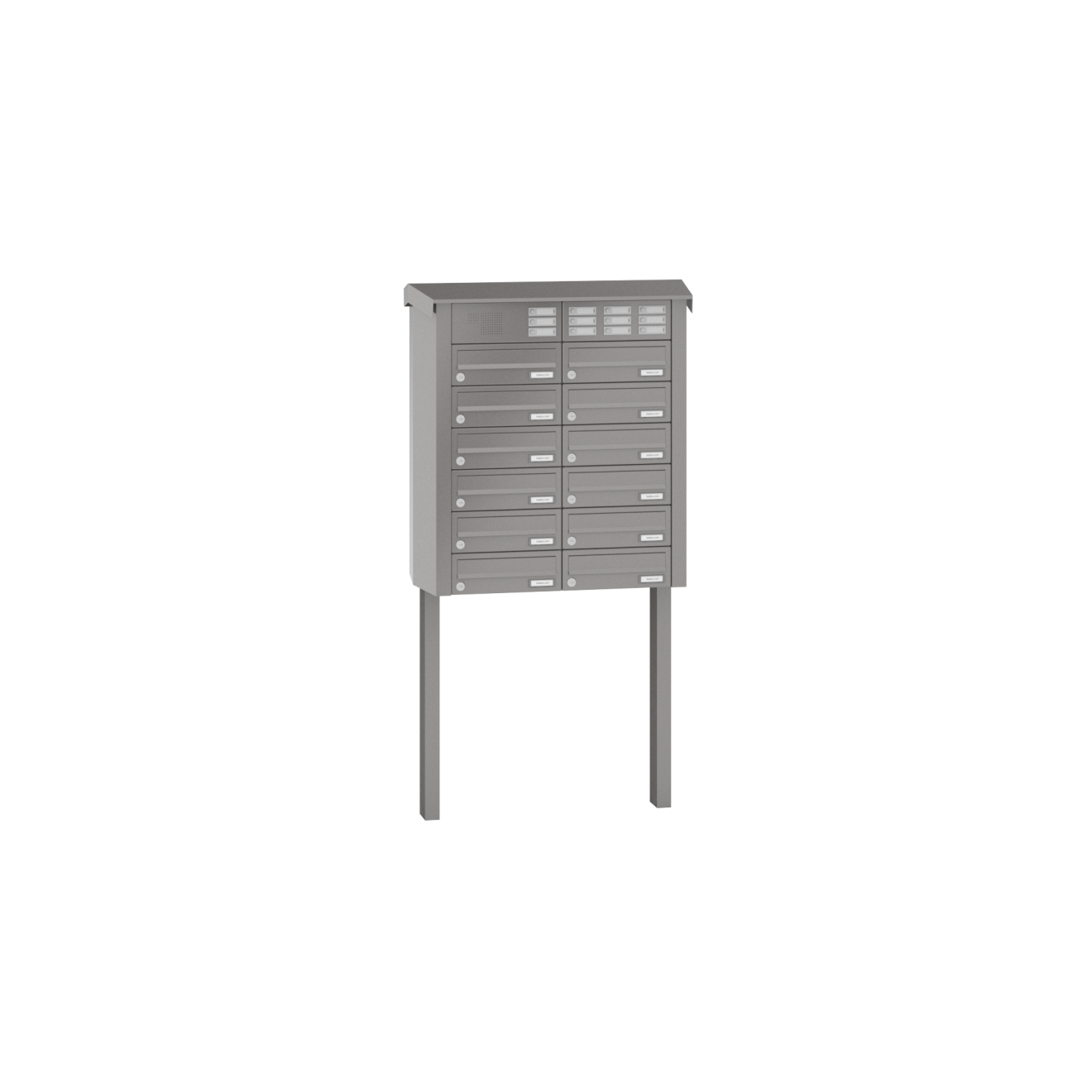 Briefkasten freistehend Sprech Klingel Lea 2