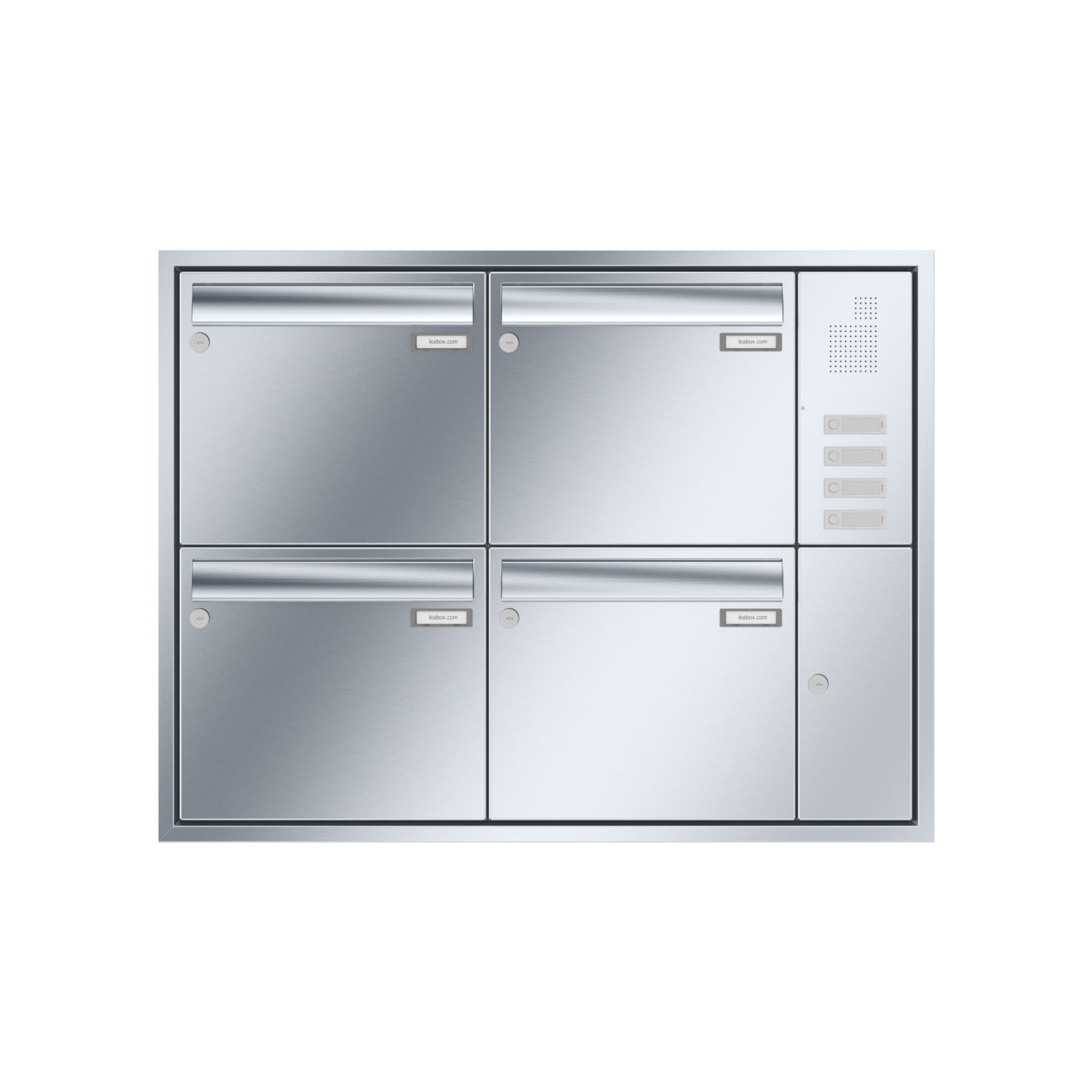 Briefkastenanlage Unterputz Edelstahl Sprech Klingel 1-12 Fach