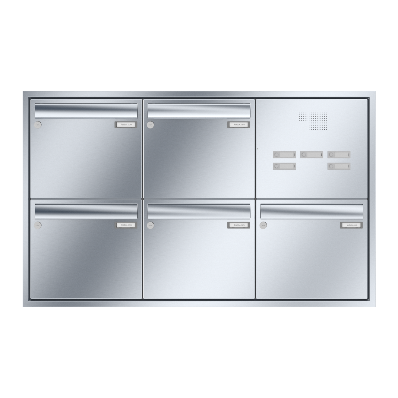 Briefkastenanlage Unterputz Edelstahl Sprech Klingel 1-12 Fach