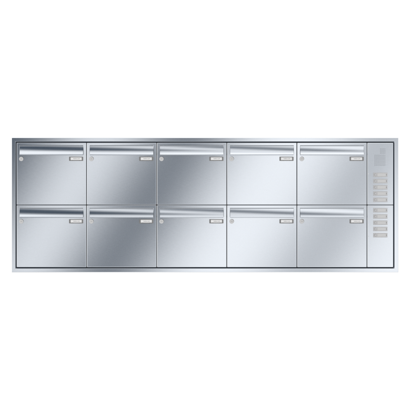 Briefkastenanlage Unterputz Edelstahl Sprech Klingel 1-12 Fach