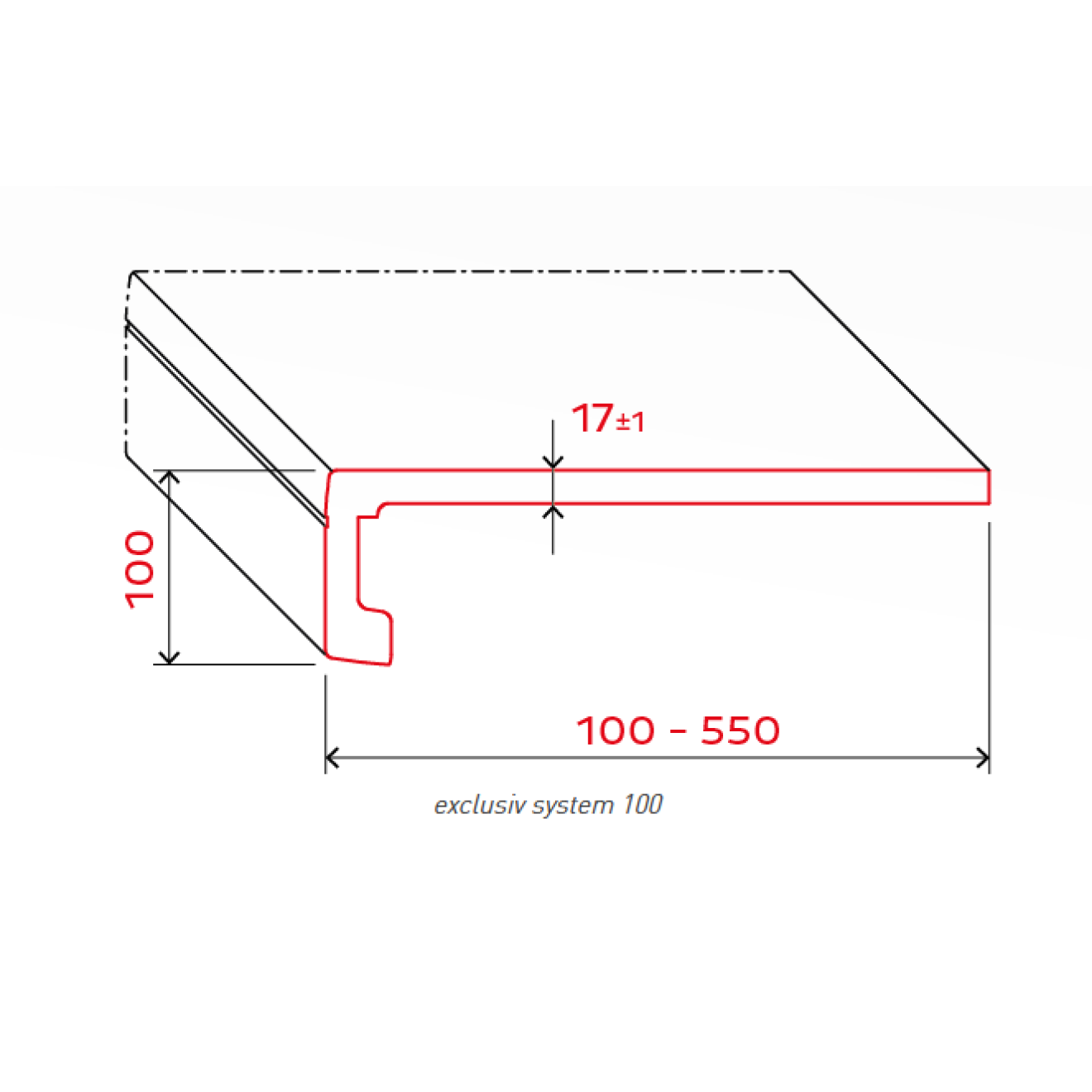 Werzalit Fensterbank