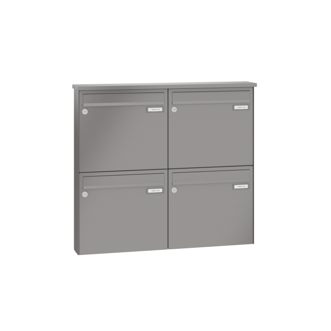 Briefkastenanlage Aufputz Lea 3 1-12 Fach, Teilnehmer: 4 Teilnehmer, Anlagenfarbe: Standard Farben