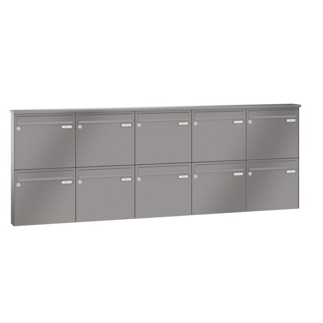 Briefkastenanlage Aufputz Lea 3 1-12 Fach, Teilnehmer: 10 Teilnehmer, Anlagenfarbe: Standard Farben