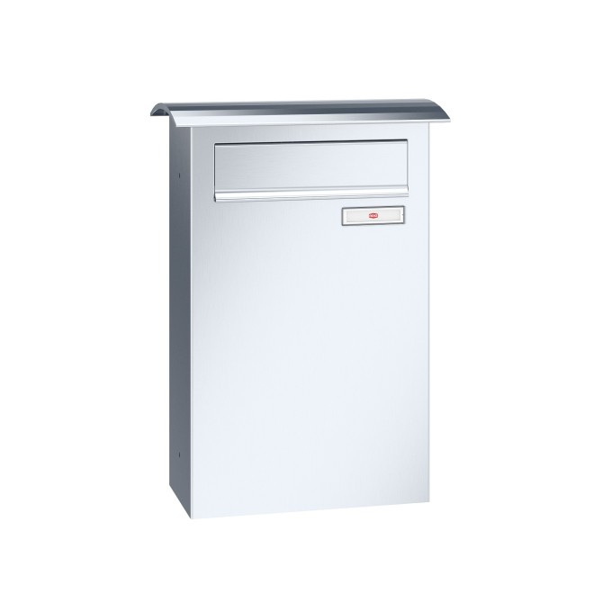 Zaunbriefkasten Convex Edelstahl 17-0-17054, Kastengröße: 286 x 440 x 147mm ( 18 Liter )