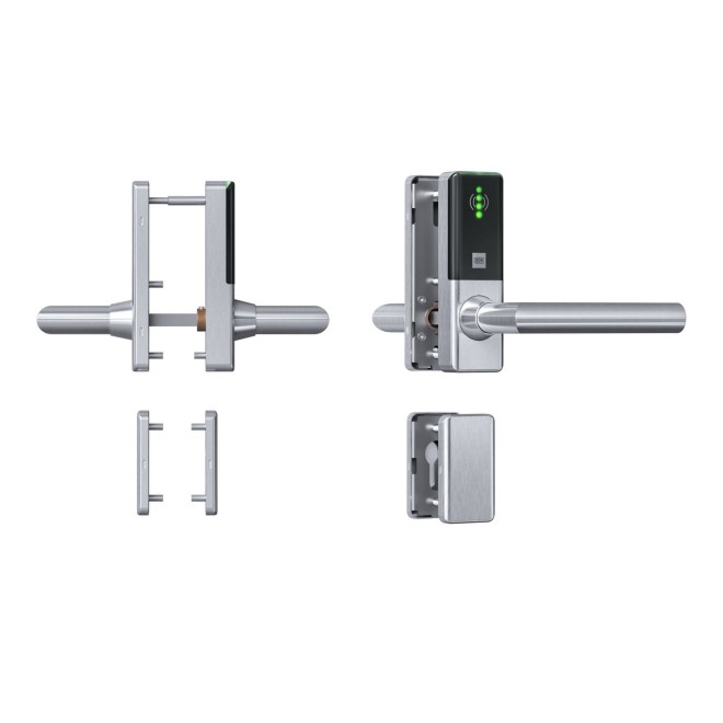 Tapkey Guard Slimline Compact elektronischer Türbeschlag, Ausführung: Set (Innen & Außen) einseitig lesend