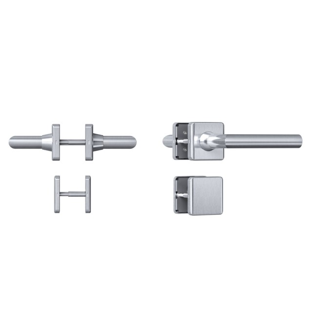 Tapkey Guard Wideline Compact elektronischer Türbeschlag, Bauform: Rosetten Wideline mechanisch