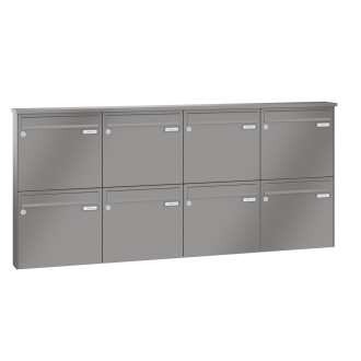 Briefkastenanlage Aufputz Lea 3 1-12 Fach, Teilnehmer: 8 Teilnehmer, Anlagenfarbe: Standard Farben