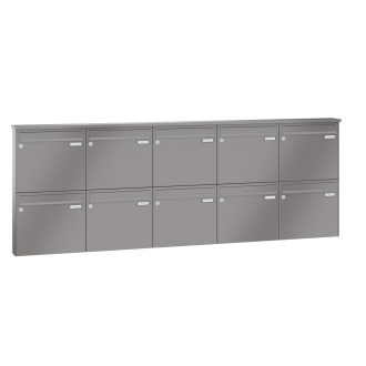 Briefkastenanlage Aufputz Lea 3 1-12 Fach, Teilnehmer: 10 Teilnehmer, Anlagenfarbe: Standard Farben