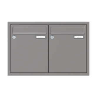 Briefkasten Unterputz 1-12 Fach, Teilnehmer: 2 Teilnehmer, Anlagenfarbe: Standard Farben