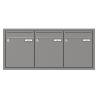 Briefkasten Unterputz 1-12 Fach, Teilnehmer: 3 Teilnehmer, Anlagenfarbe: Standard Farben
