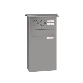 Zaunbriefkasten Convex Klingel Sprechsieb 17-0-17059, Kastengröße: 286 x 550 x 147mm ( 18 Liter ), Anlagenfarbe: Standard Farben
