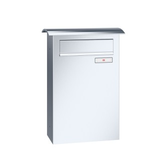 Zaunbriefkasten Convex Edelstahl 17-0-17054, Kastengröße: 286 x 440 x 147mm ( 18 Liter )