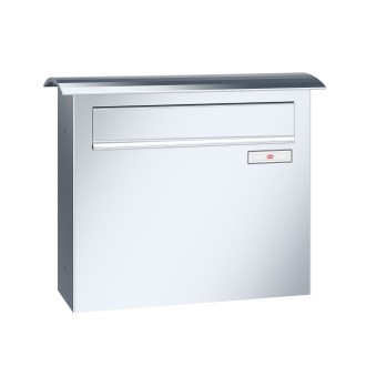 Zaunbriefkasten Convex Edelstahl 17-0-17054, Kastengröße: 396 x 330 x 147mm ( 19 Liter )