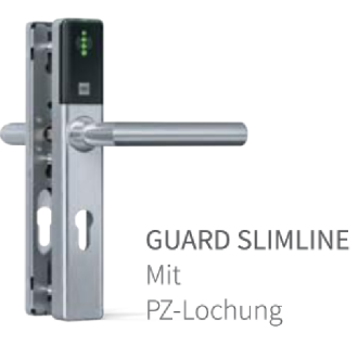DOM ENiQ Guard Slimline Set 2-Seitig lesend Türbeschlag, PZ Entfernung: 55 mm