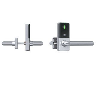 Tapkey Guard Wideline Compact elektronischer Türbeschlag, Ausführung: Set (Innen & Außen) ohne Zylinderrosetten