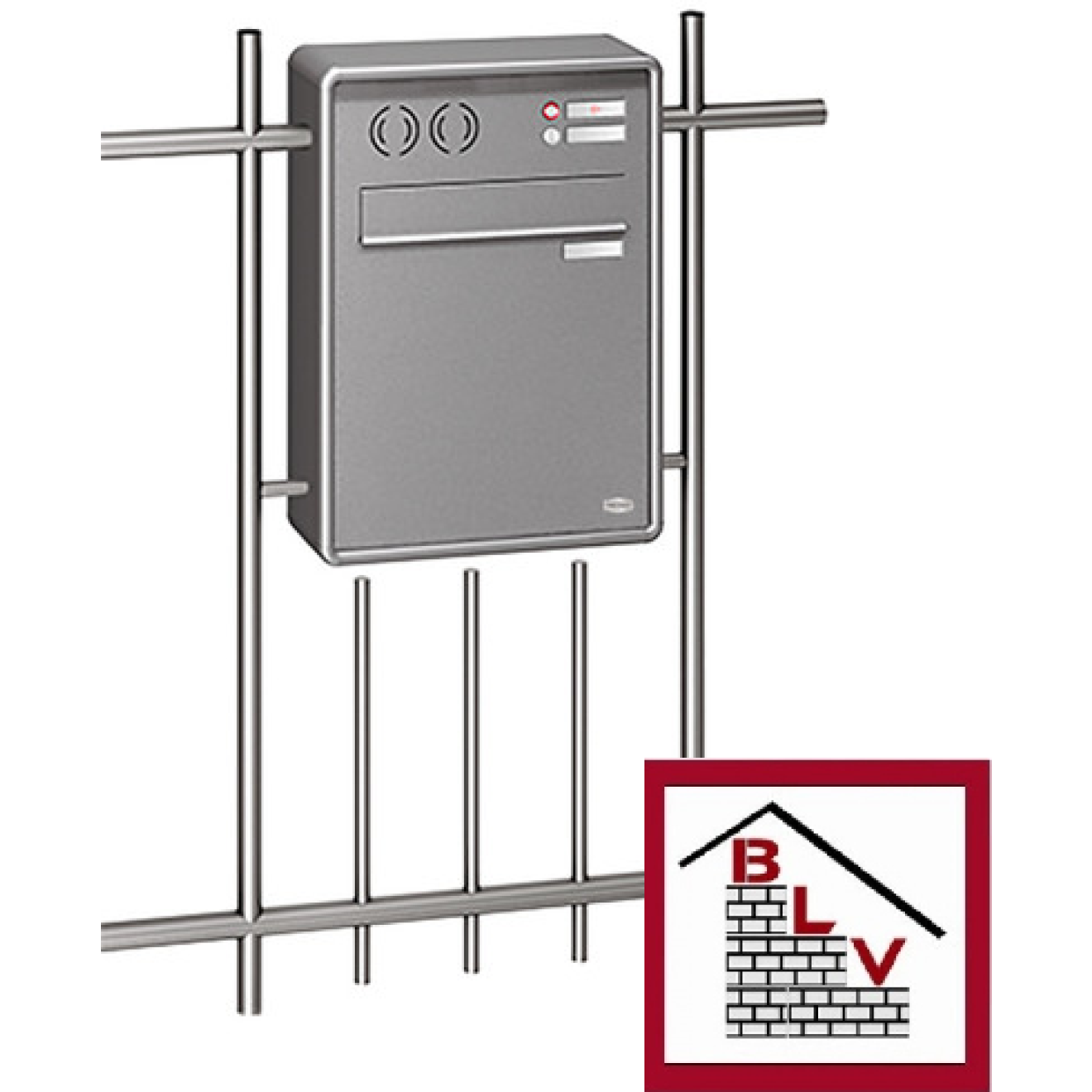 Zaunbriefkasten RS2000 Graualuminium