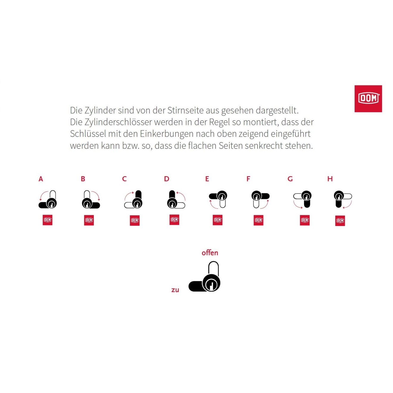 DOM Schließwege A-H