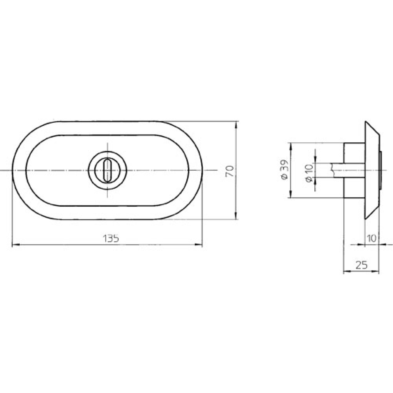 Schutzrosette 9M28 Schutzrosette 9M28