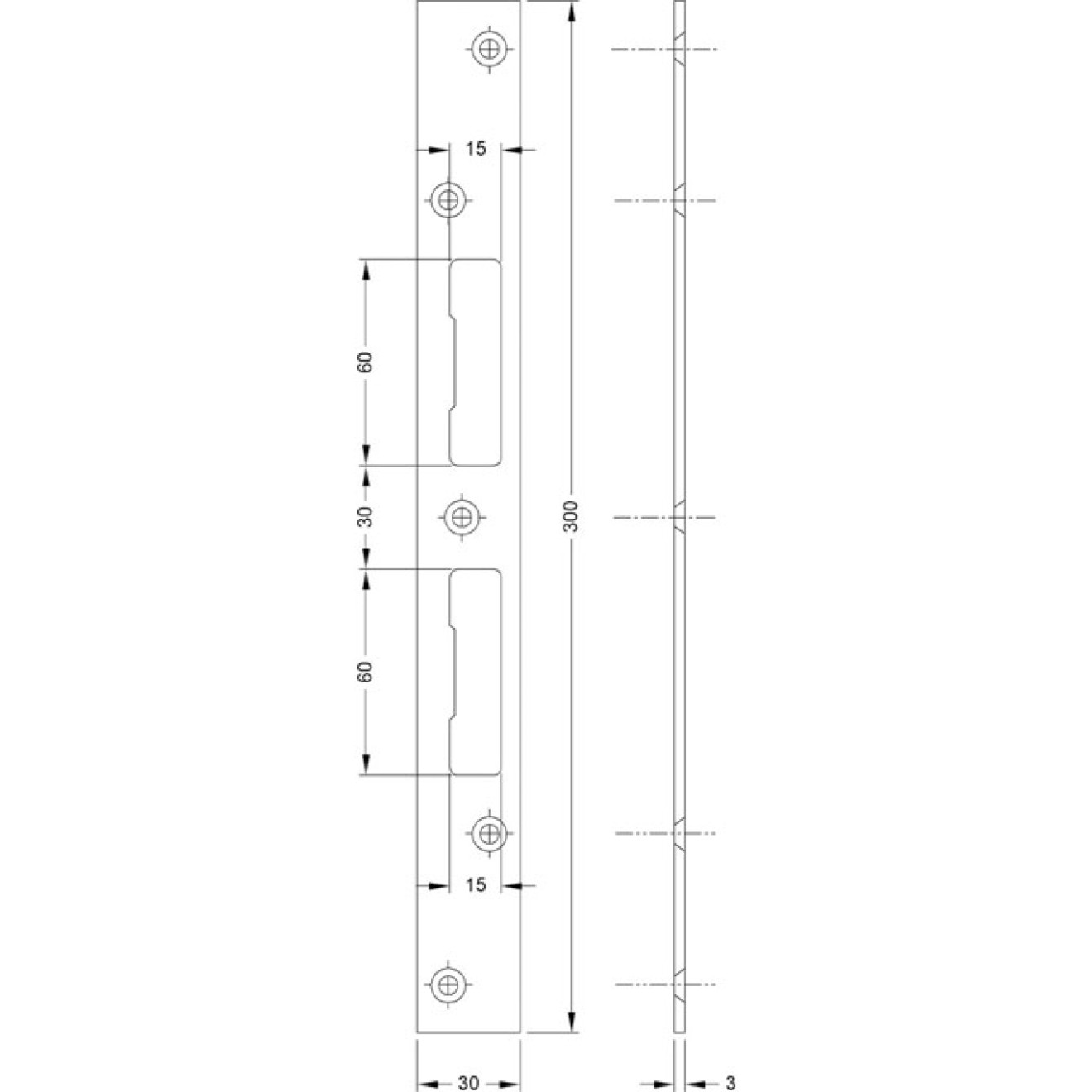 Schließblech IKON 9M58 Schließblech IKON 9M58