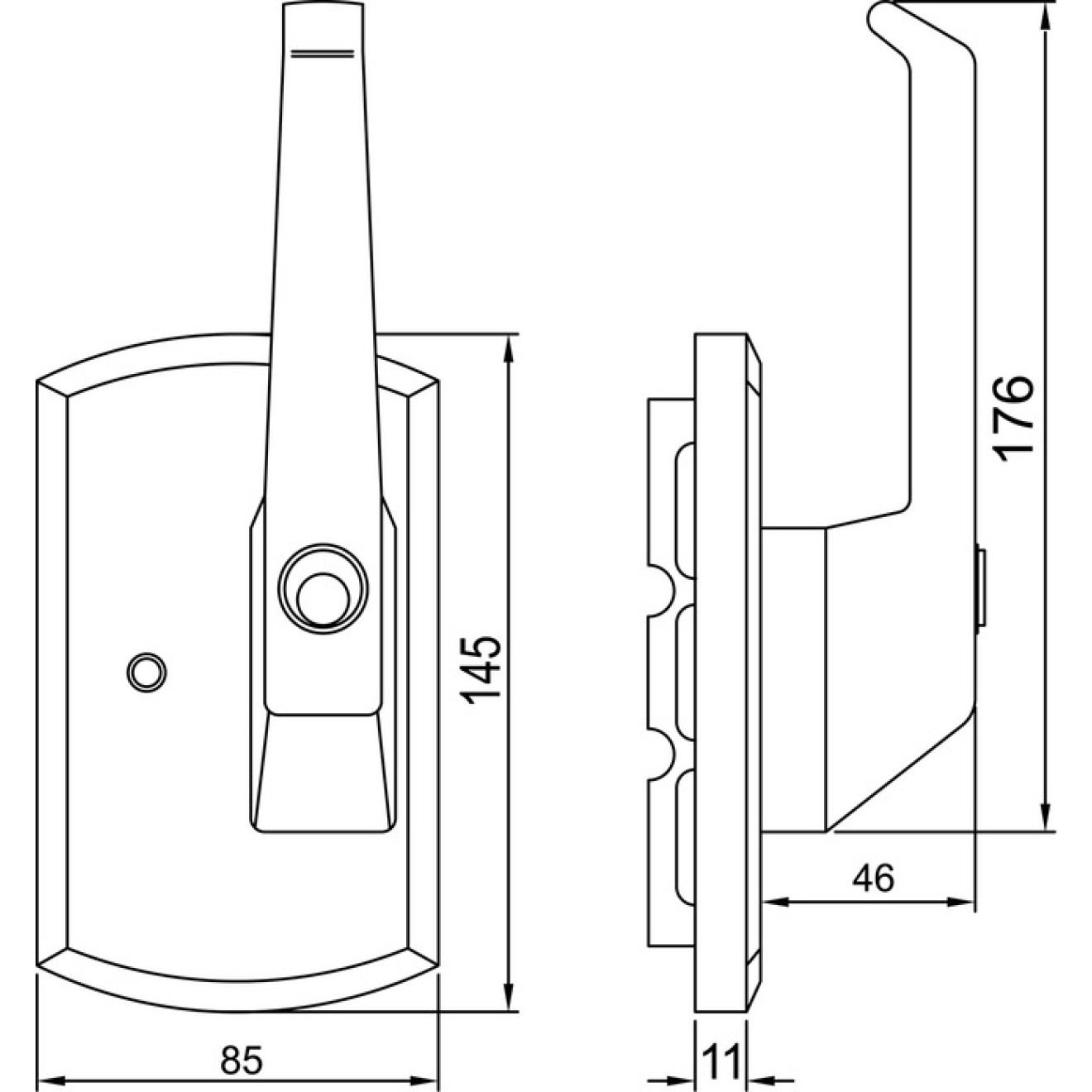 Fenstersicherung Krallfix 4 - Maße