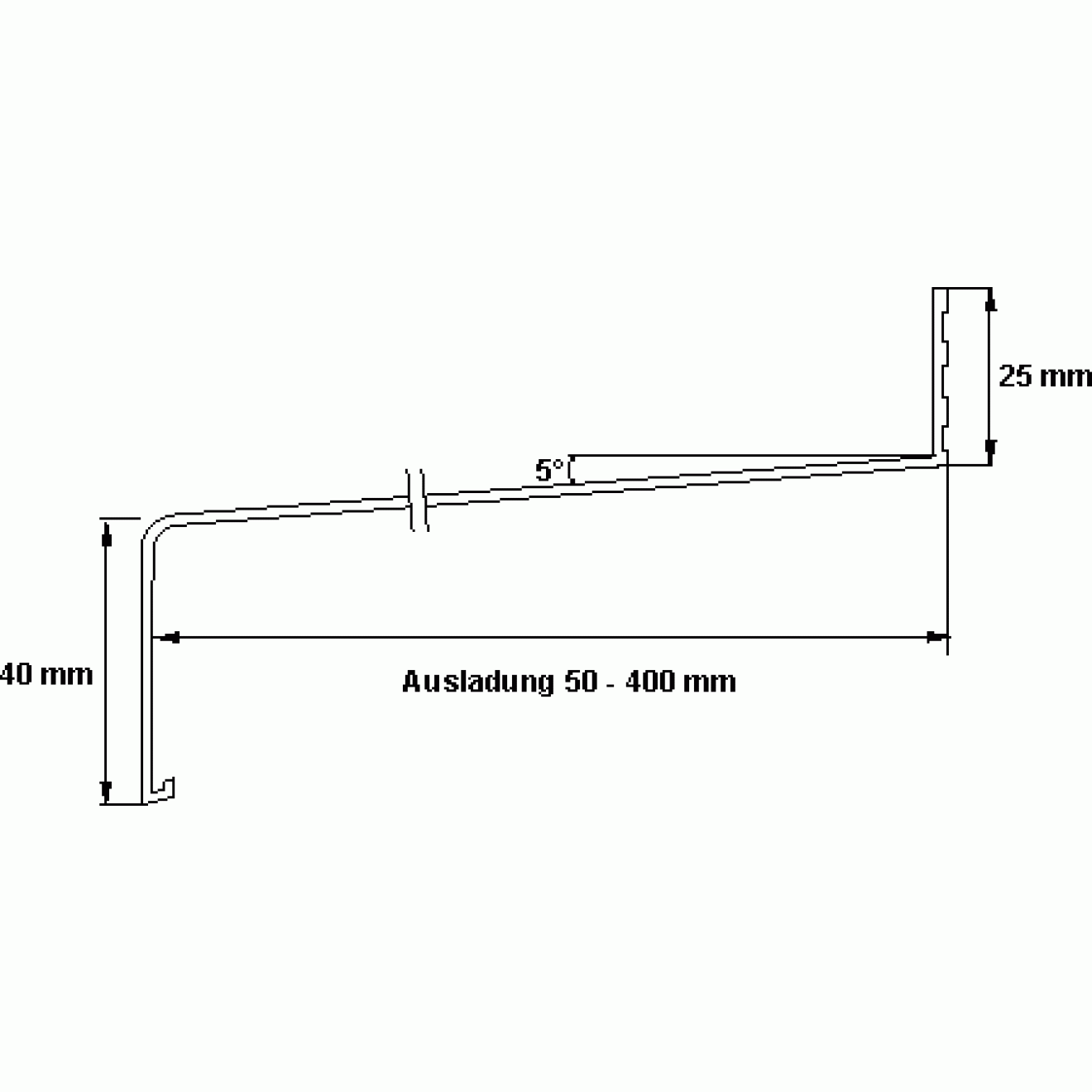 Alu Fensterbank dunkelbraun 180mm Alu Fensterbank dunkelbraun 180mm