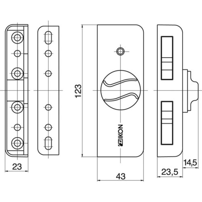 Fenstersicherung Kralltec - Maße