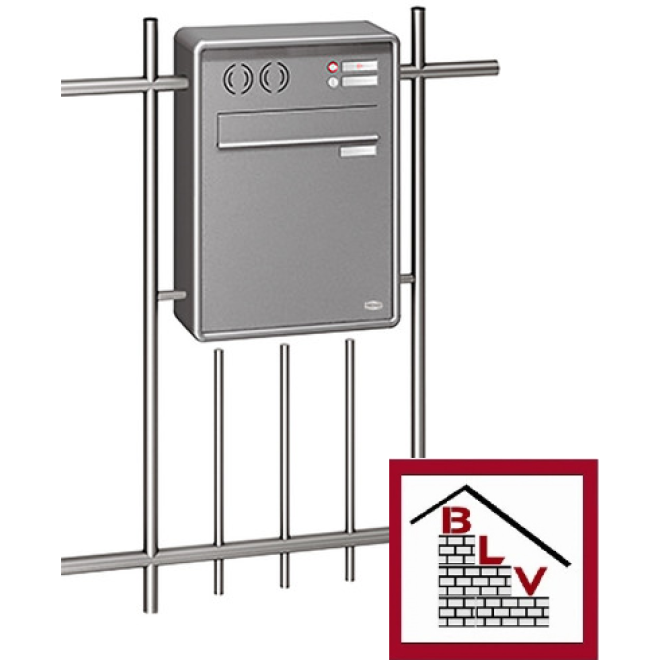 Zaunbriefkasten RS2000 Graualuminium