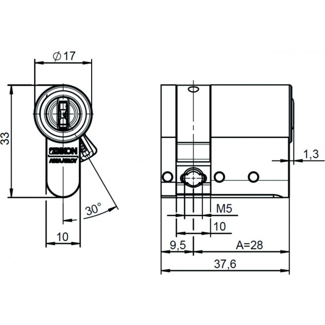 CLIQ Go Halbzylinder