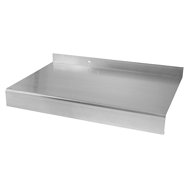 Aluminiumfensterbank Außen Weissaluminium RAL 9006 240-360mm inkl PVC Abschluss 