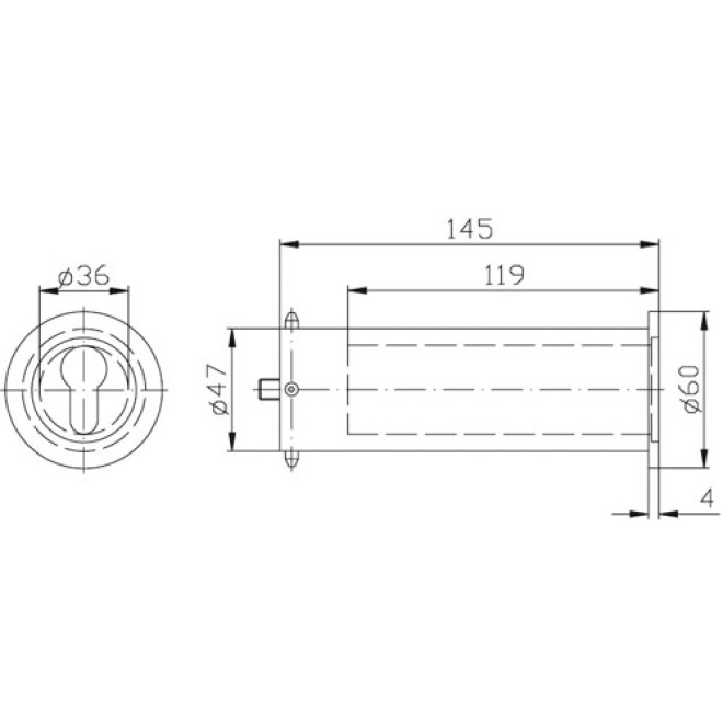 Mini Tresor 9M39 - Maße