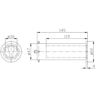 Mini Tresor 9M39 - Maße