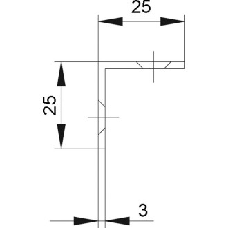 Schließblech IKON 9M54 - Maße