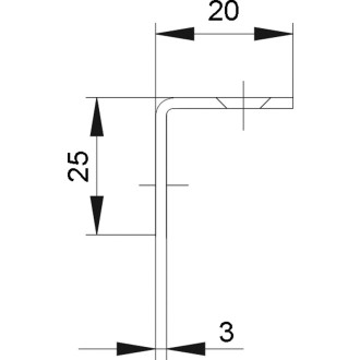 Schließblech IKON 9M77 - Maße