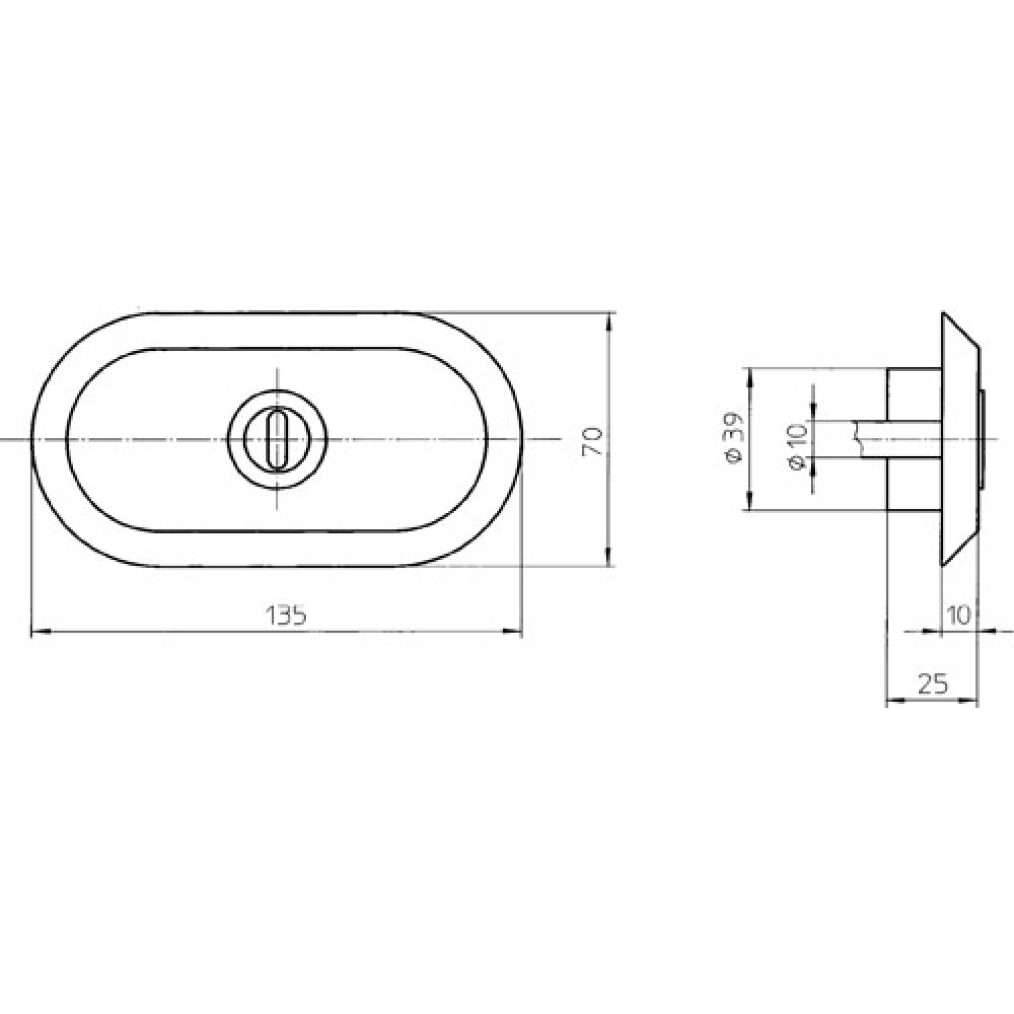 Schutzrosette 9M28 Schutzrosette 9M28