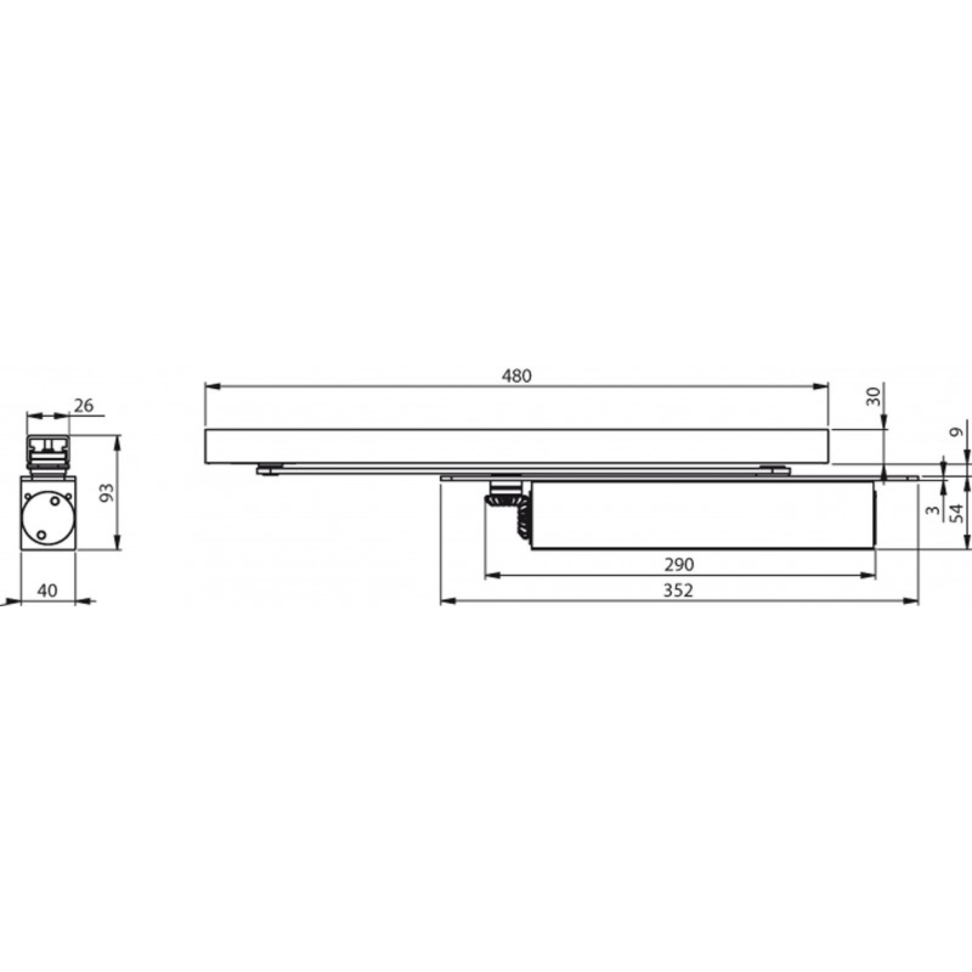 Türschließer DC 860 mit G880 Türschließer DC 860 mit G880